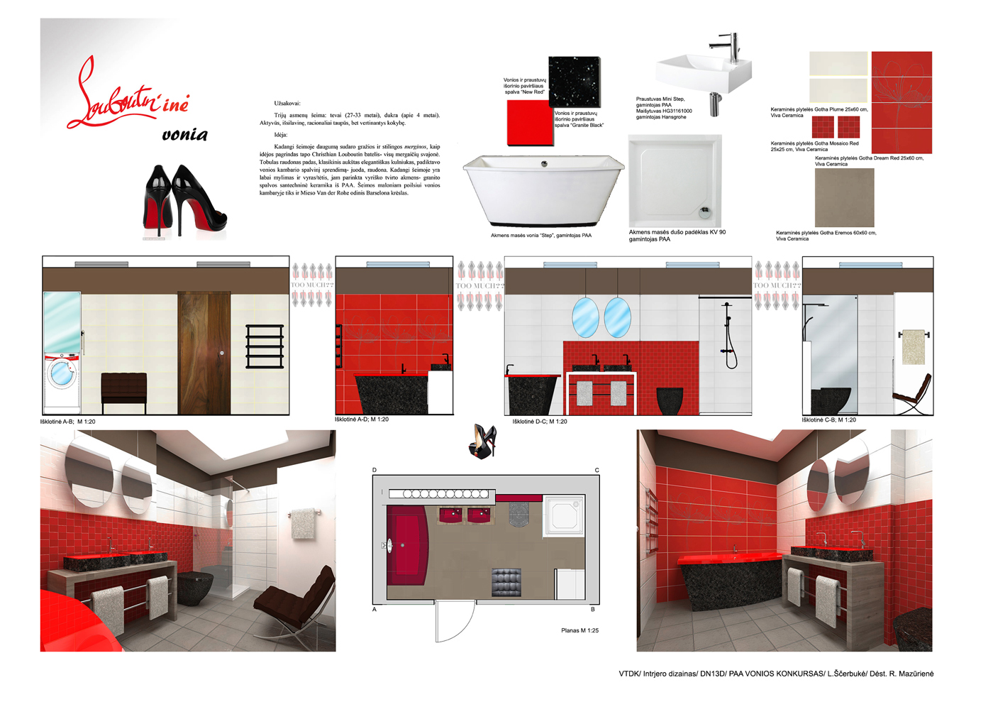 PAA Design contest 2015 2nd prize Lina Ščerbukė - Louboutine Vonia Lina Ščerbukė - Louboutine Vonia