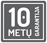 PAA 10 metų garantija grey